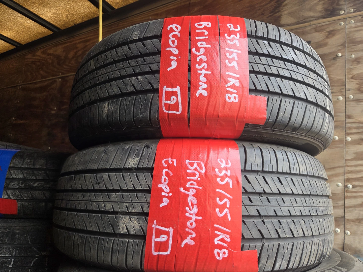 2 x Bridgestone Ecopia Tires 235/55R18