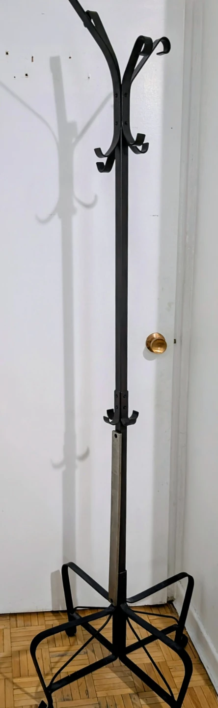 Black Metal Coat Rack heavy metal