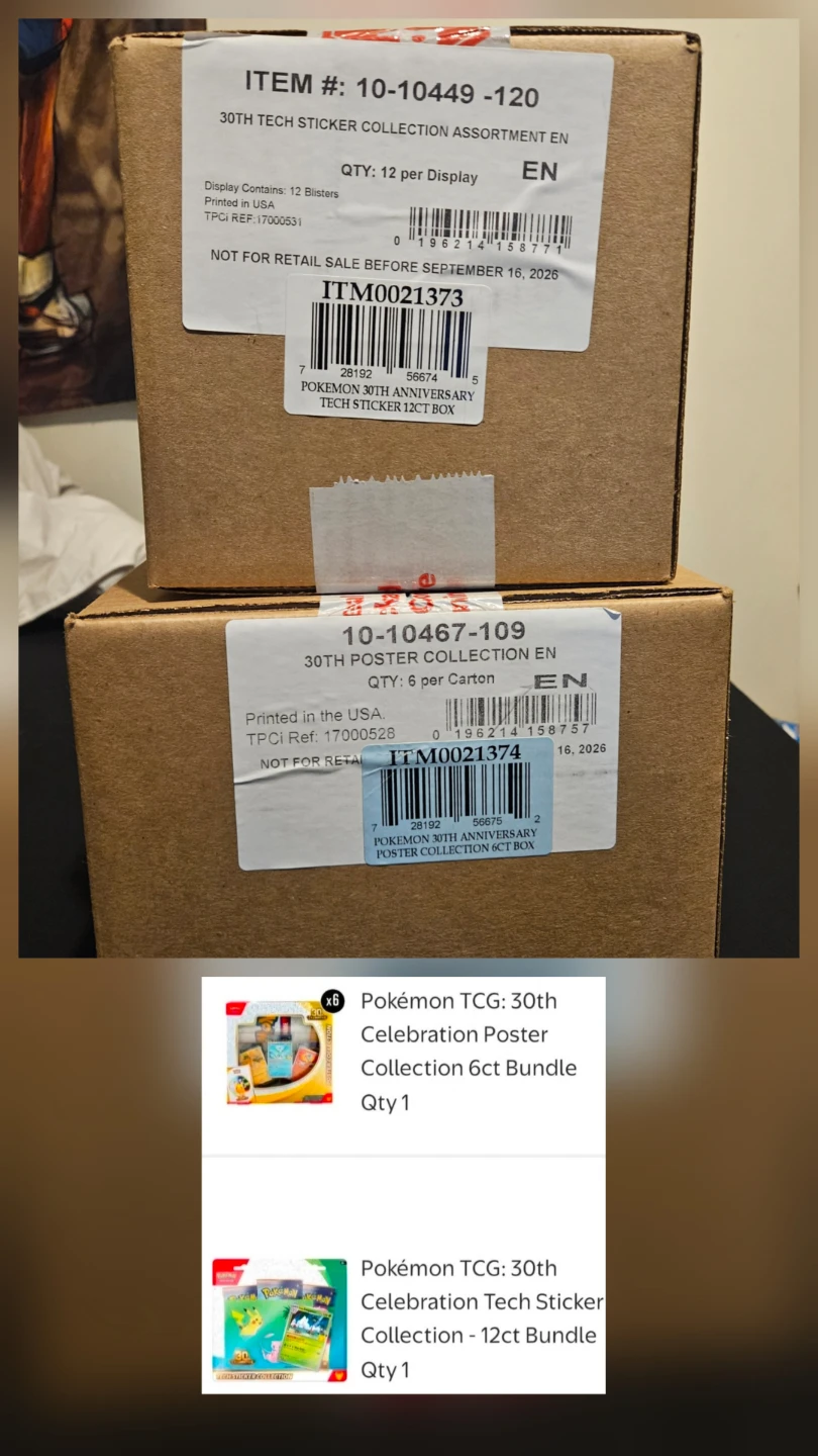 🔥Sealed Case/30th Celebration Tech Sticker Collections🔥