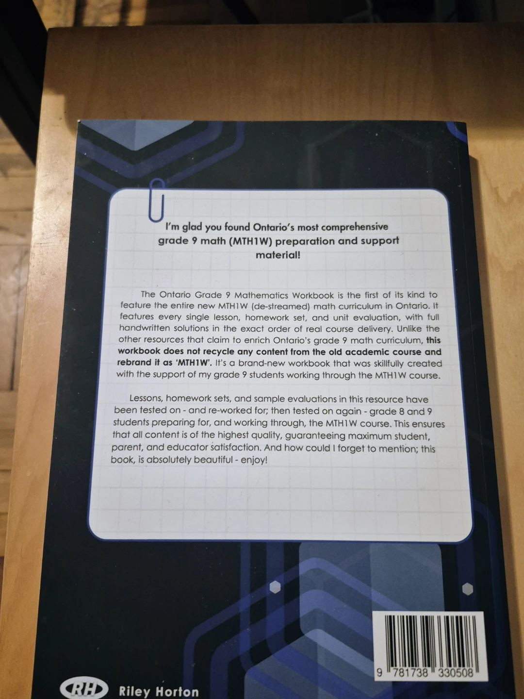BN)The Ontario Grade 9 Mathematics Workbook MTH1W - photo 2