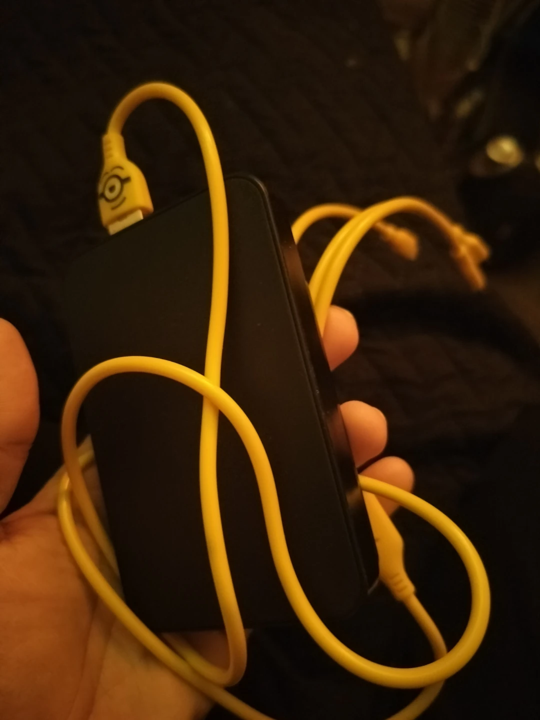 🏈Minions Themed Portable Power Bank and wire