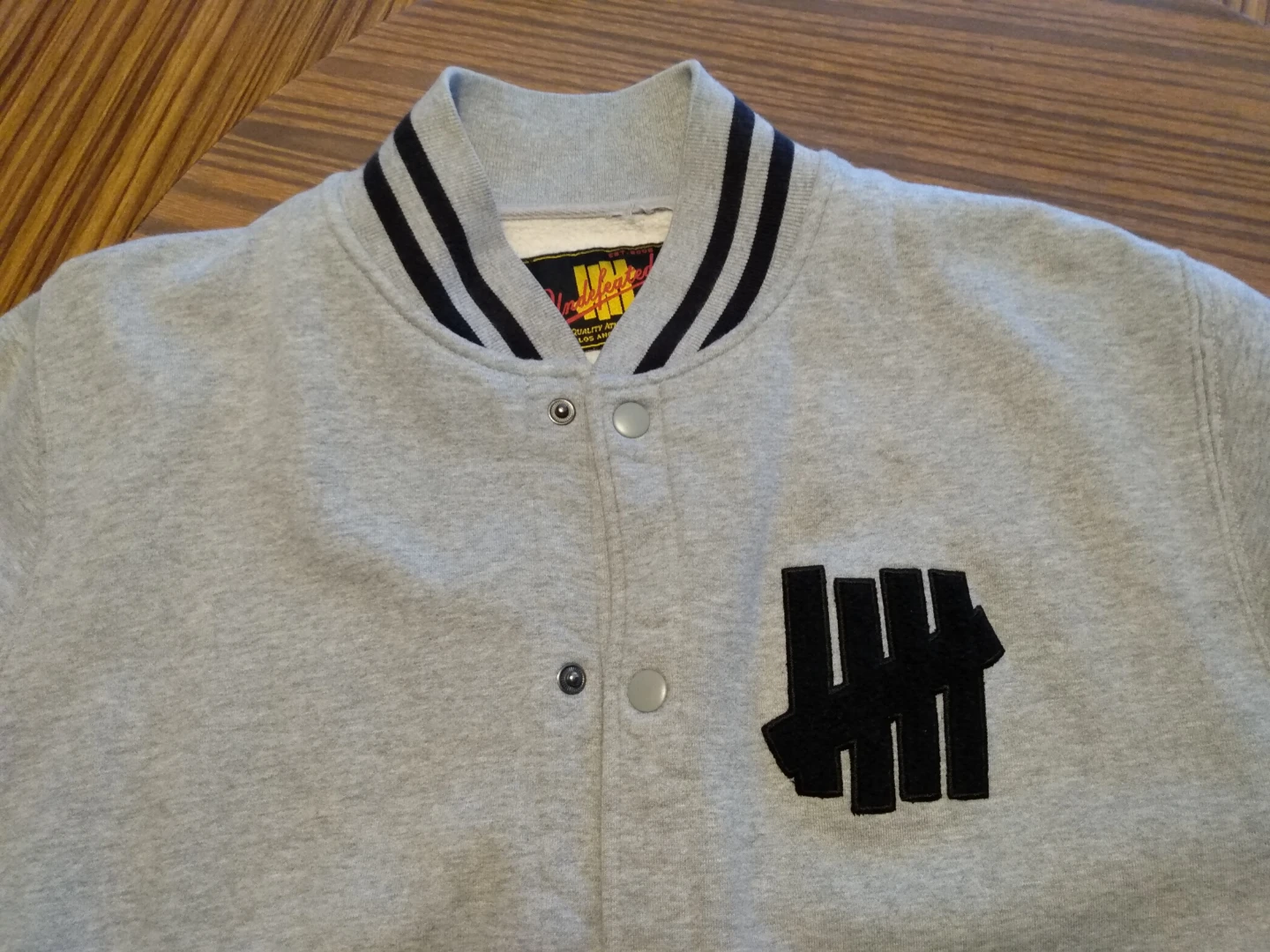 Undefeated Varsity Jacket - Grey - photo 3