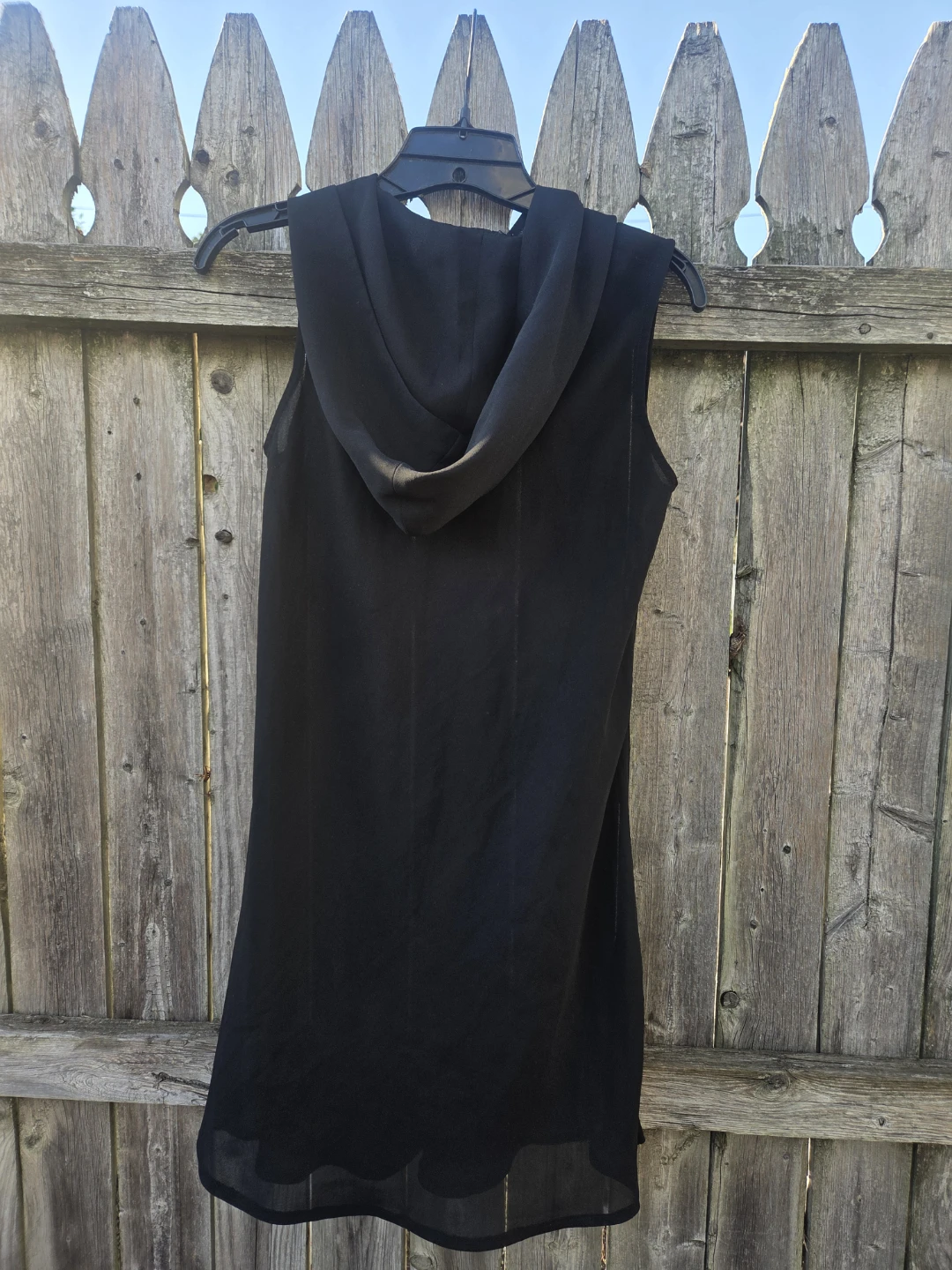 Limited Sleeveless Hooded dress Black XS - photo 3