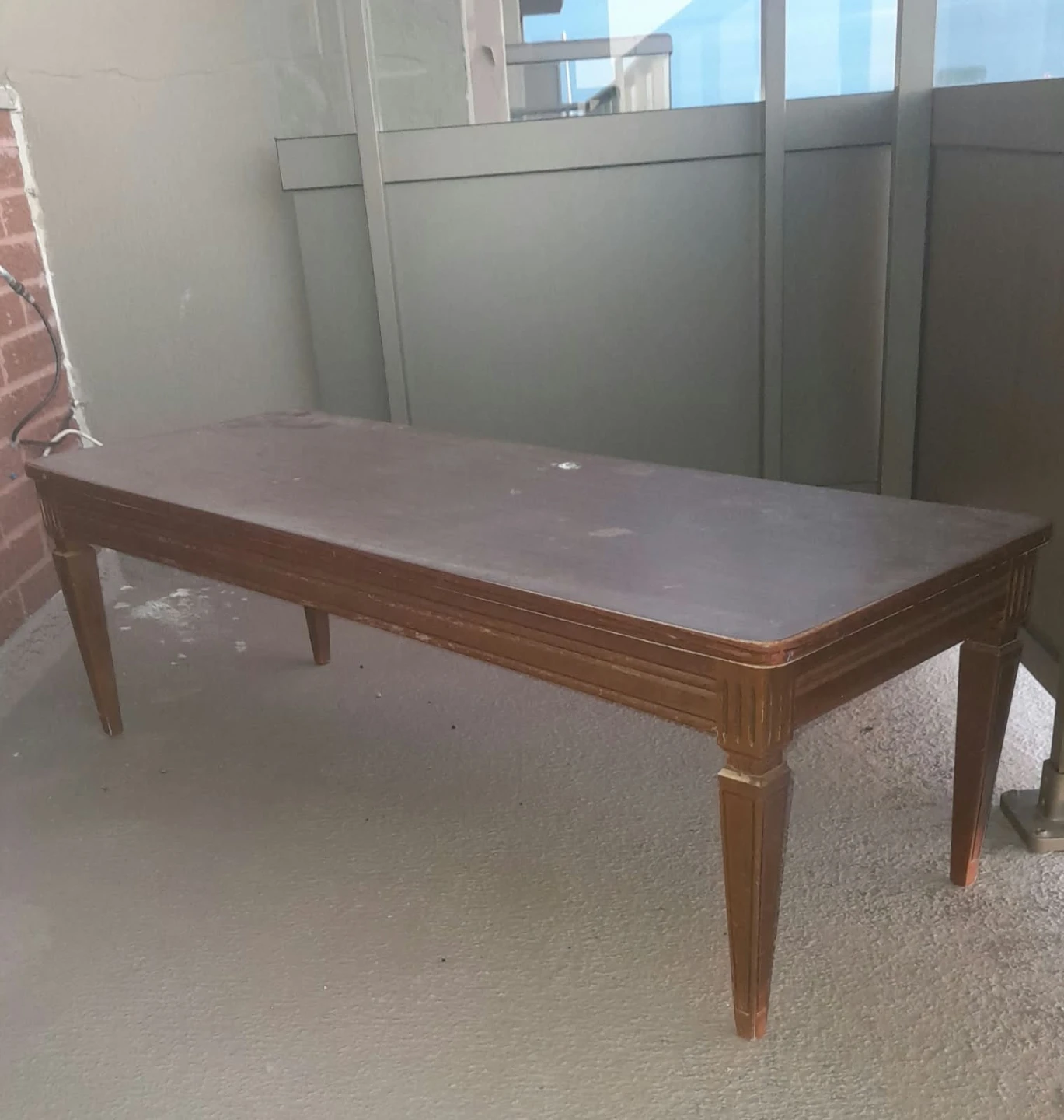 Vintage Wooden Coffee Table 🏈