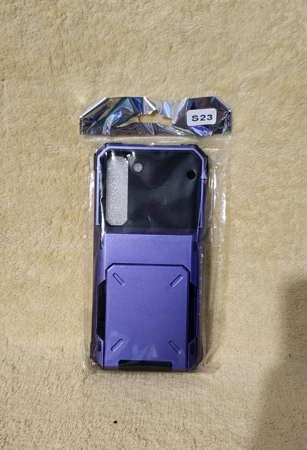 Samsung S23 Purple Protective Wallet Phone Case