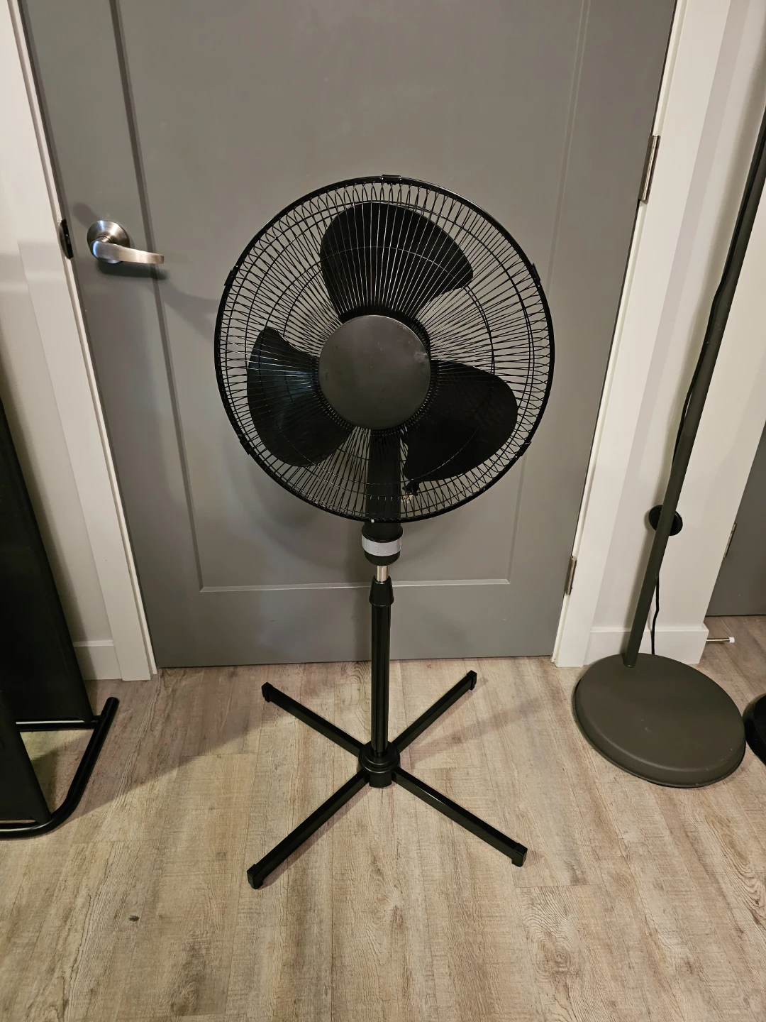 Black Standing Pedestal Fan