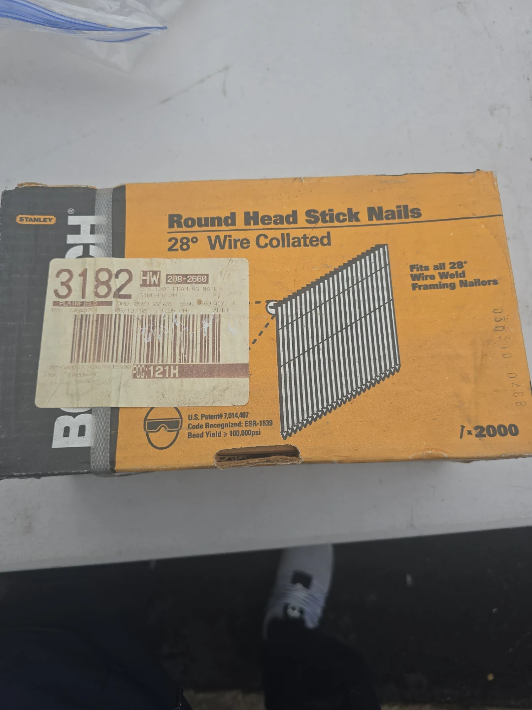Bostitch 3" x .120" Wire Collated Framing Nails (2000 ct) - photo 3