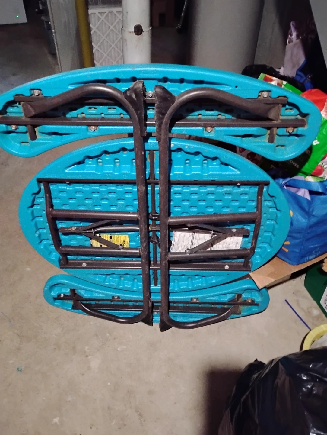 Blue Folding Plastic Table