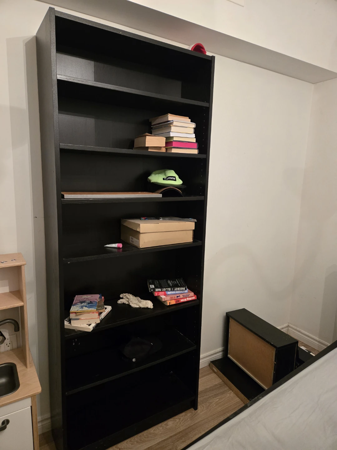 Tall Black Bookshelf Billy bookshelf