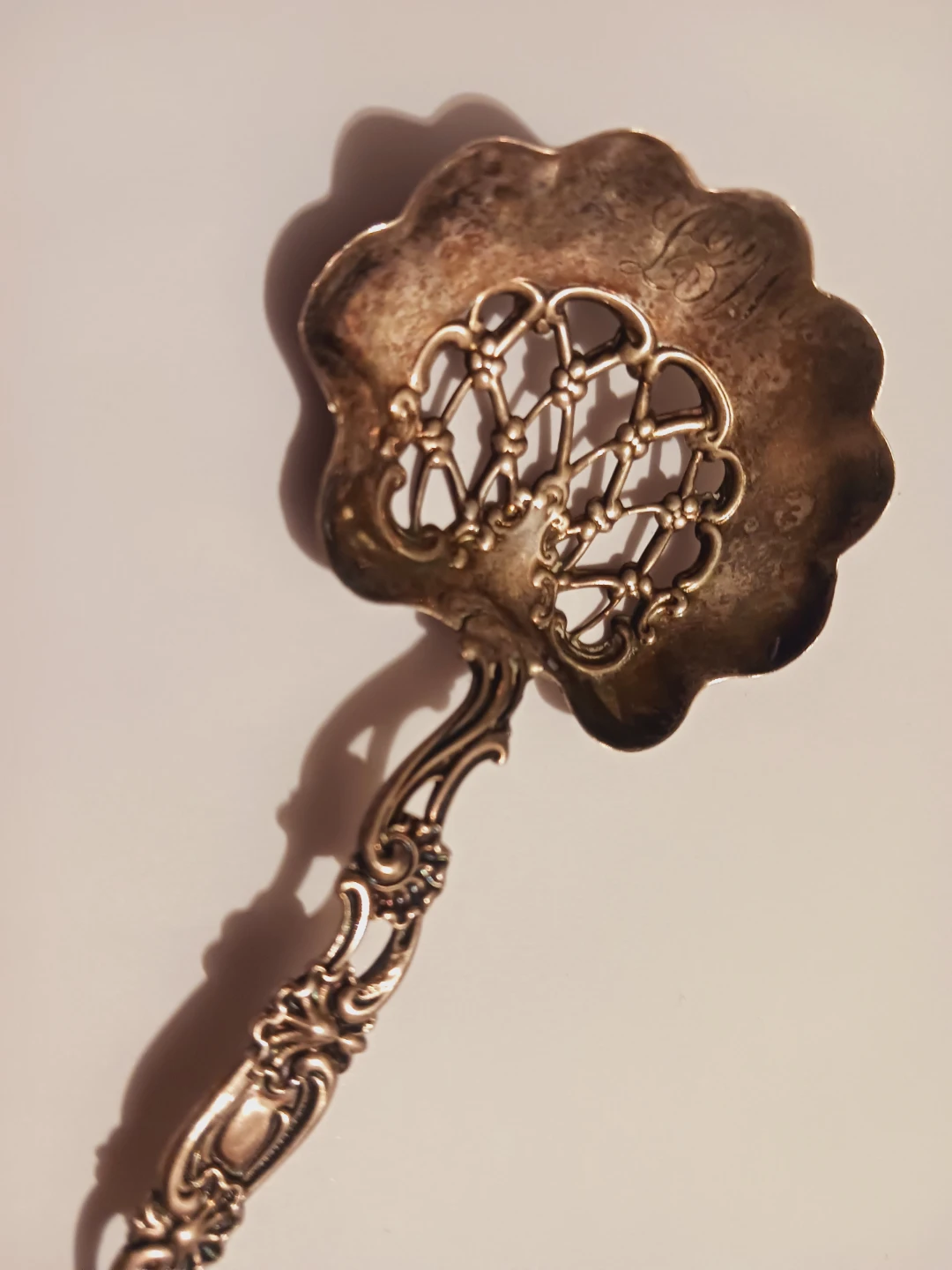 Antique 1890s Sterling Silver 925 Stamped BonBon Spoon - photo 4