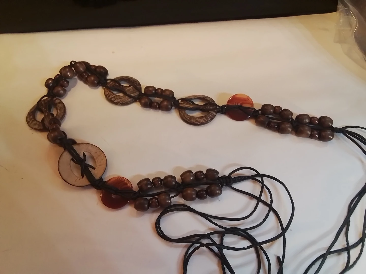 Long Beaded Boho Statement Necklace - photo 3