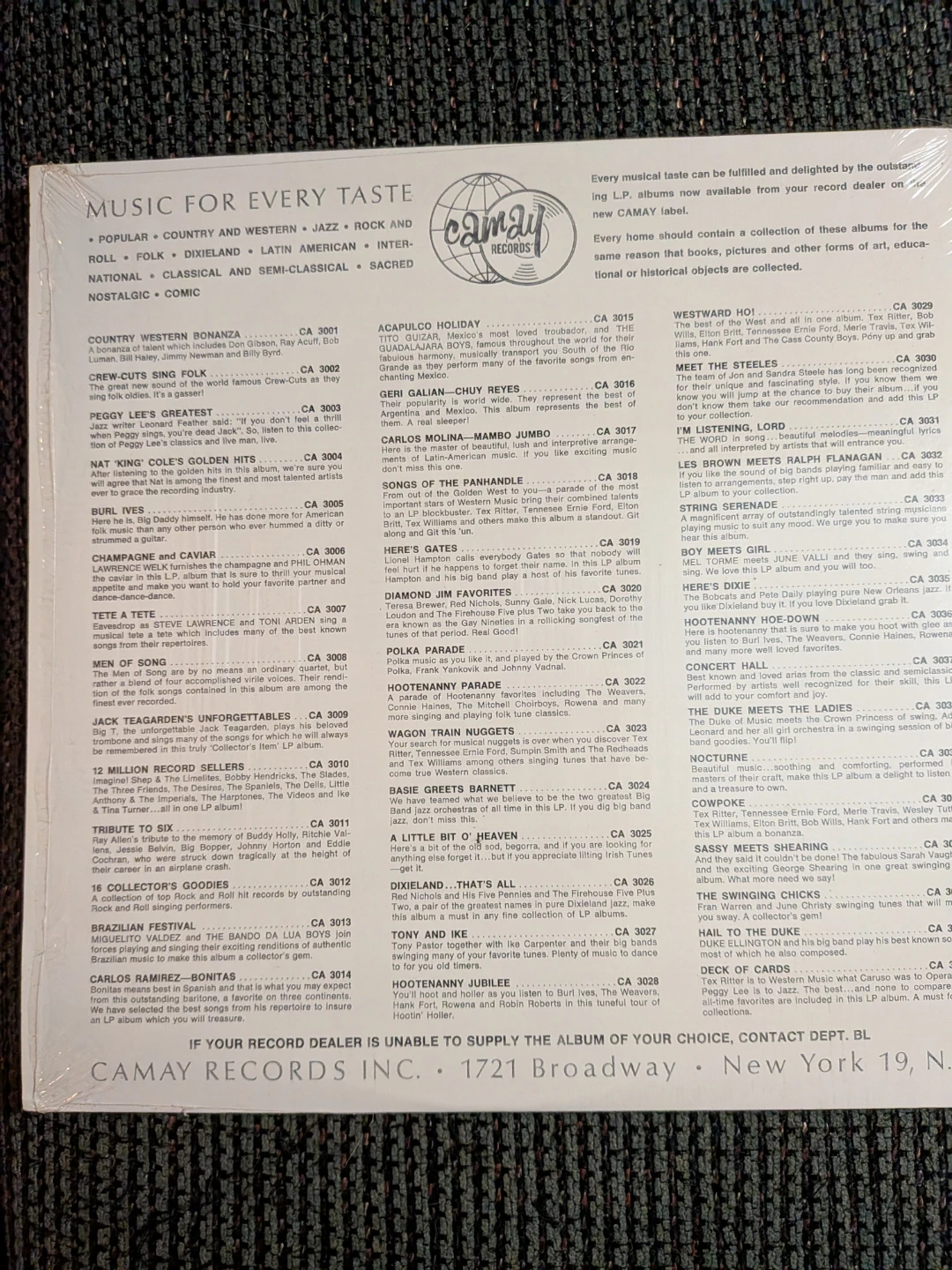 Nat King Cole – Golden Hits Vinyl LP - photo 2