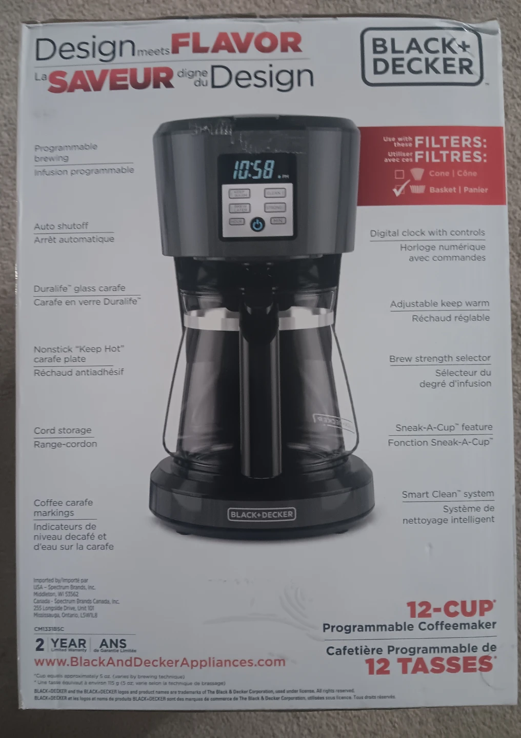 Black+Decker 12-Cup Programmable Coffee Maker - photo 2