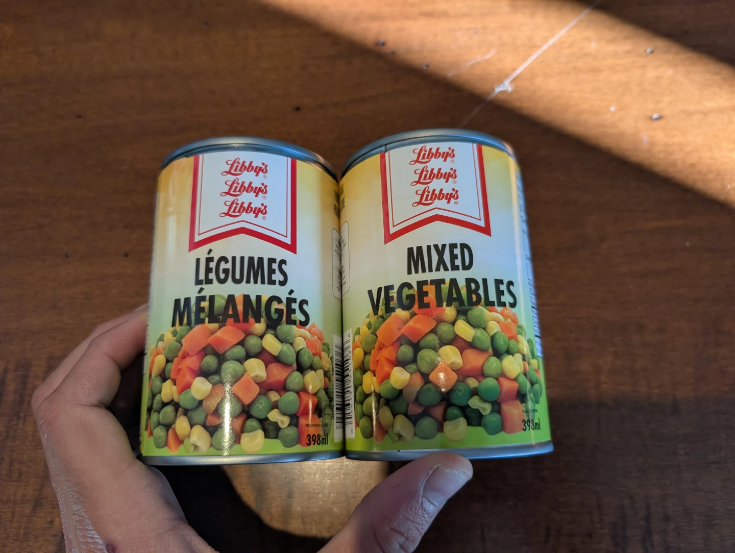 Two Cans of Libby's Mixed Vegetables