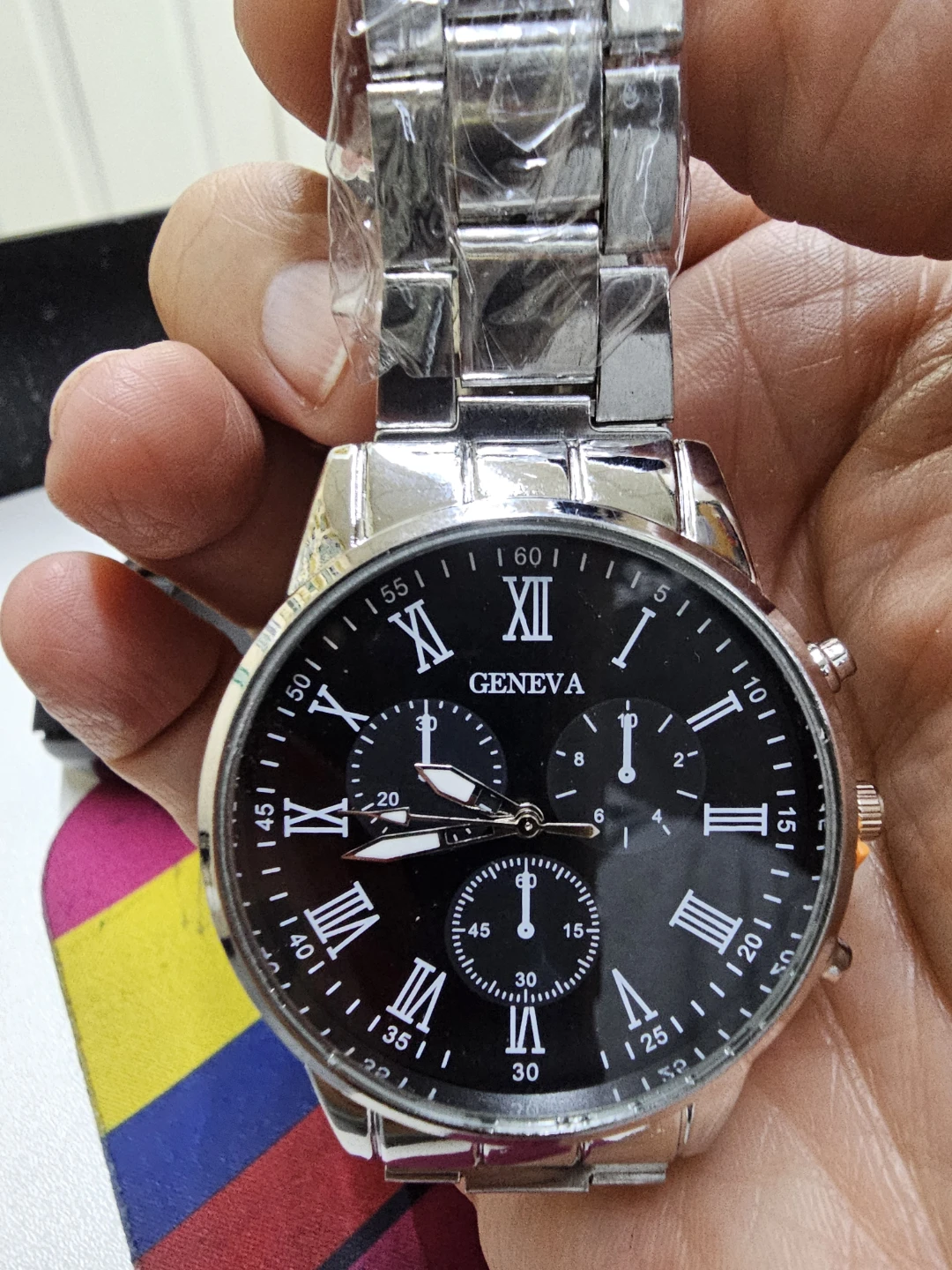 Geneva Silver-Tone Watch