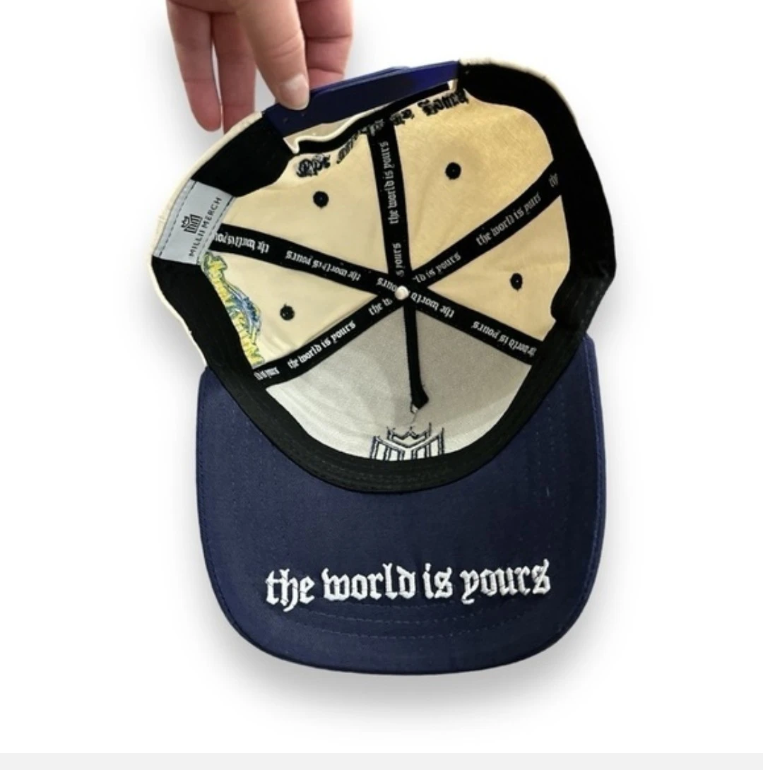 Millii Merch Championship Hat in Tan Blue 2023 new - photo 4