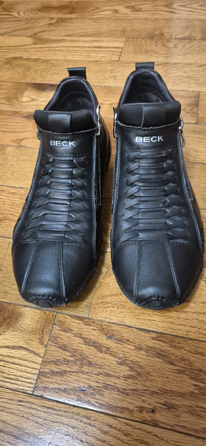 Beck Black Leather Shoes