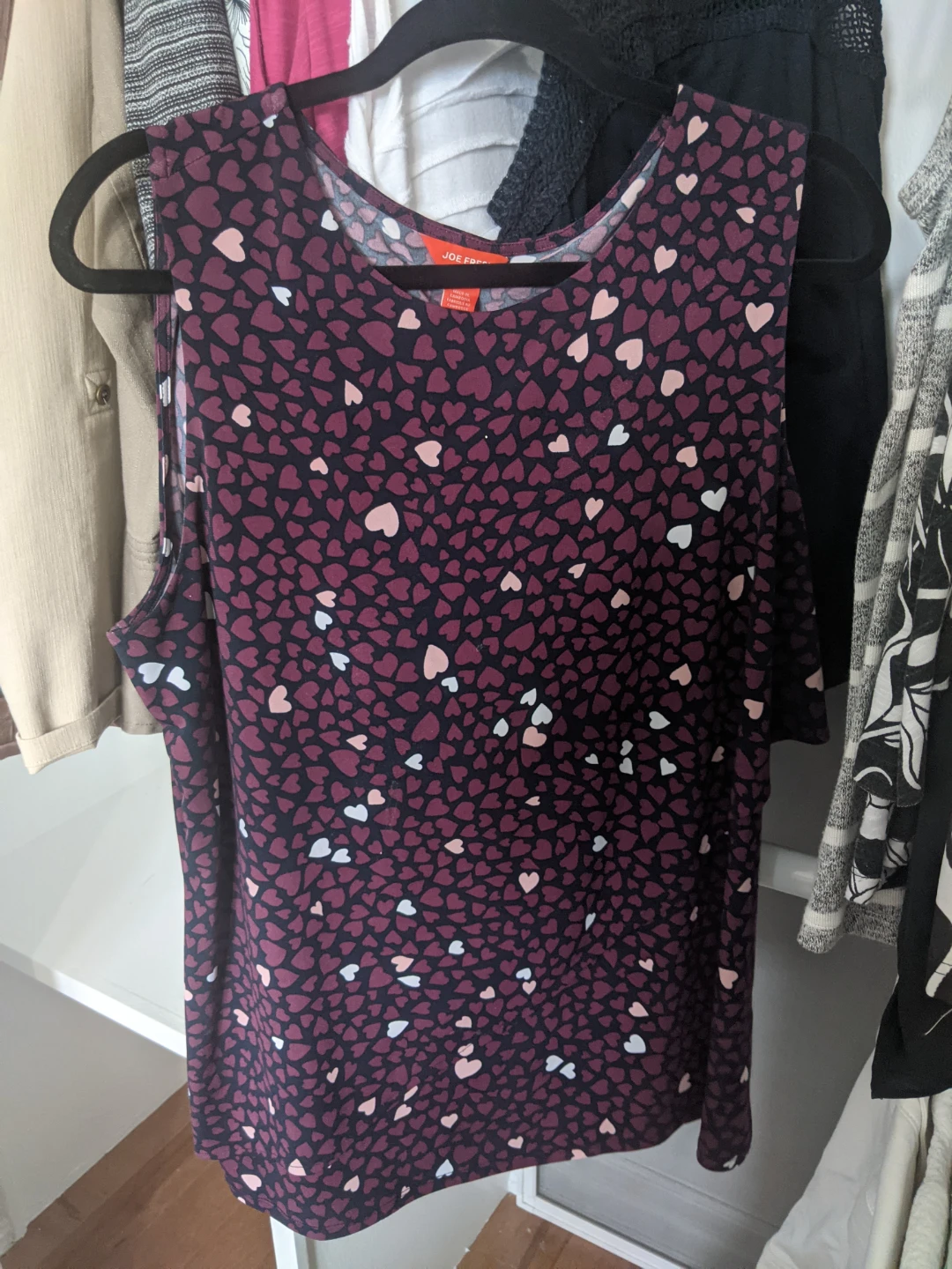 Joe Fresh heart print sleeveless top