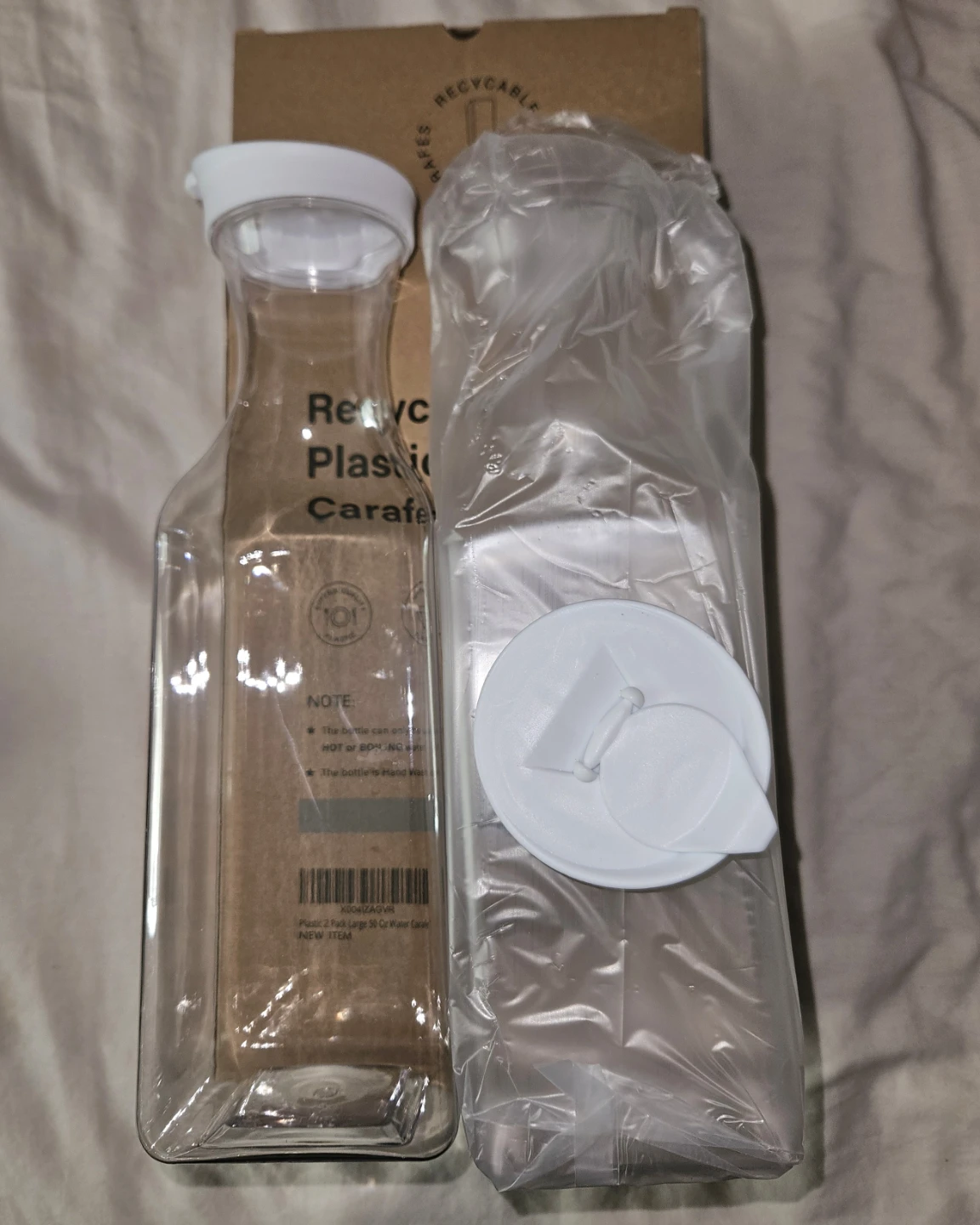 2 Plastic Carafes 🏈