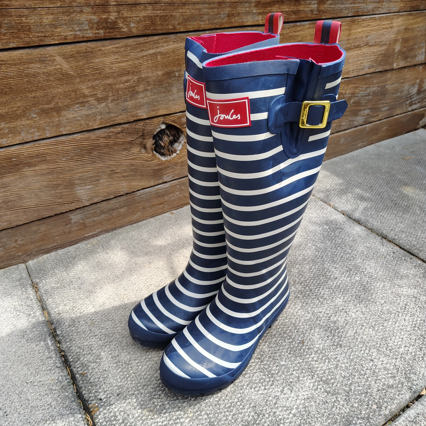 Rain Boots French Navy Stripes