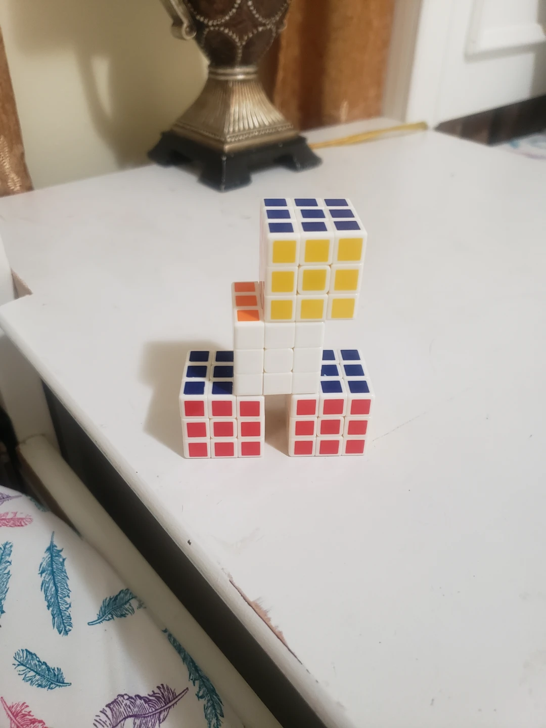 Set of 4 Rubik's Style Cubes