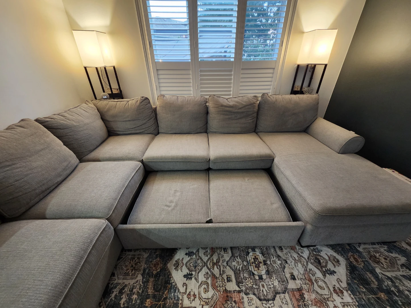 The Brick U-Shaped Sectional — Light Grey — MUST GO - photo 3