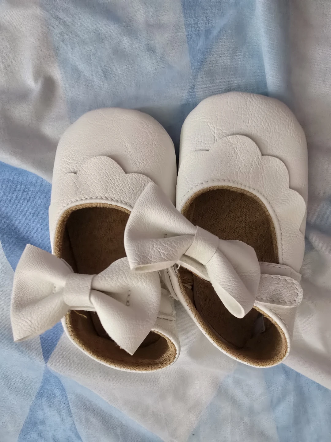 White Baby Mary Jane Shoes with Bow - photo 2