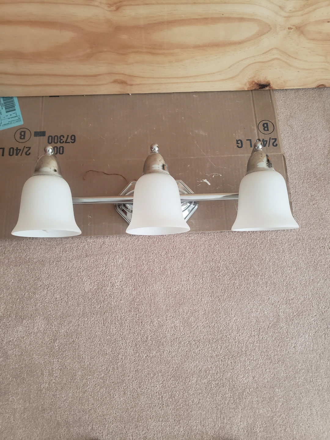 3-Light Chrome Vanity Fixture