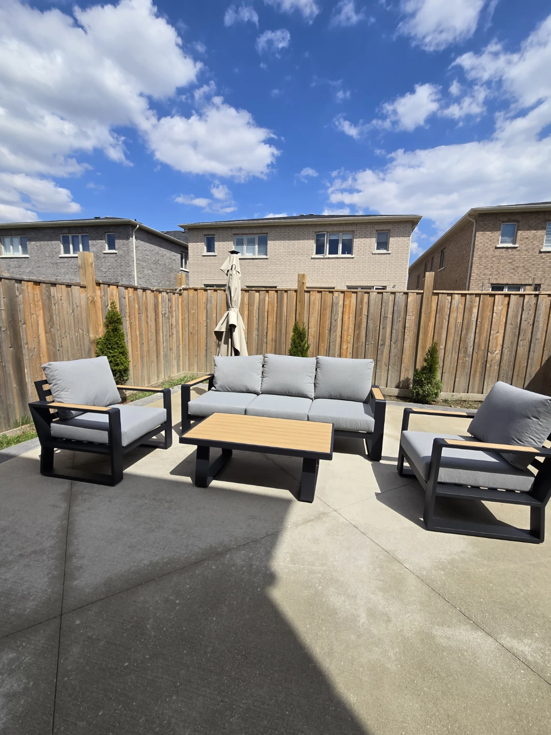 Aluminum Sofa Set without Coffee Table - photo 2