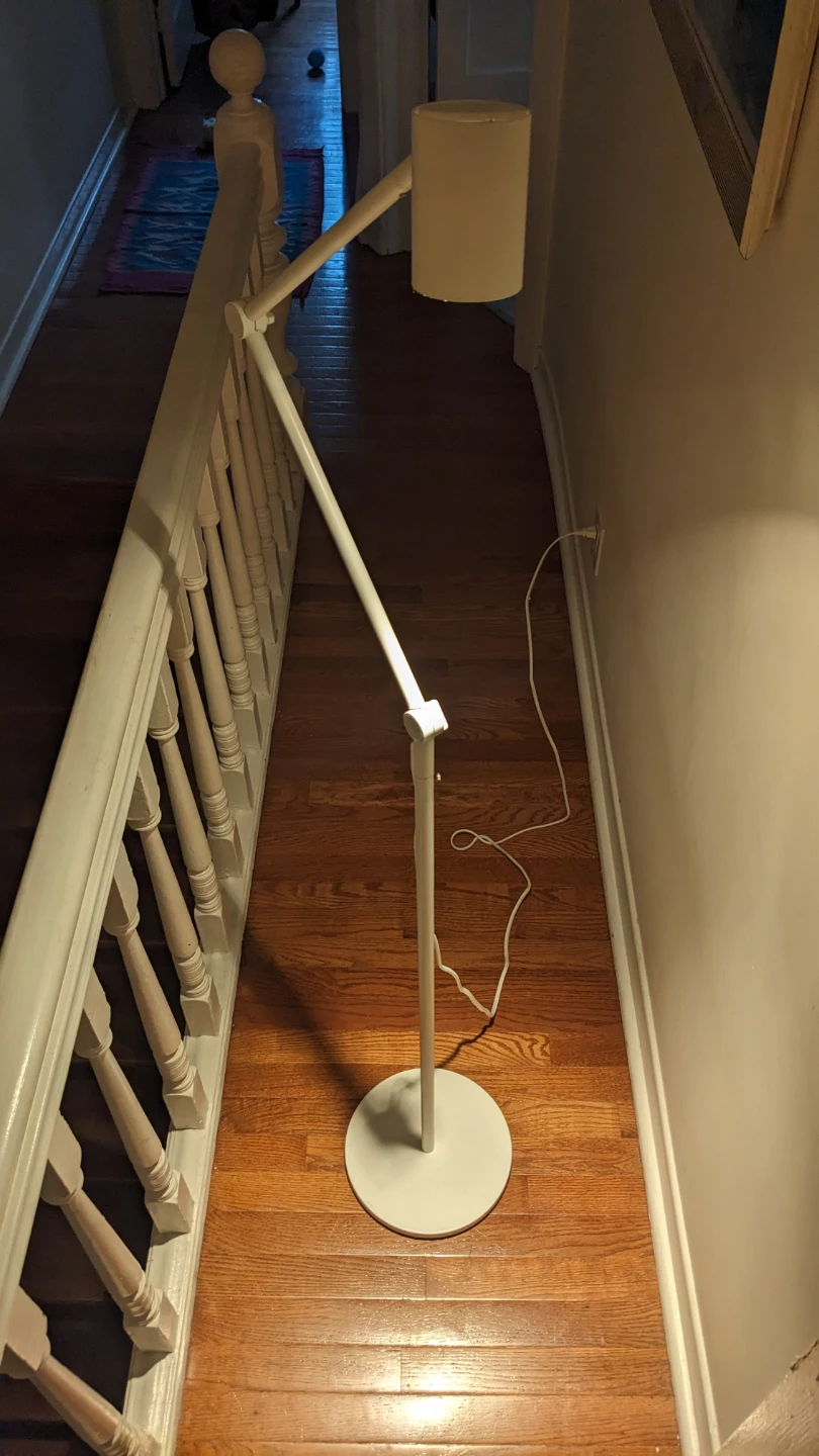 IKEA NYMANE LED floor lamp, white - photo 2