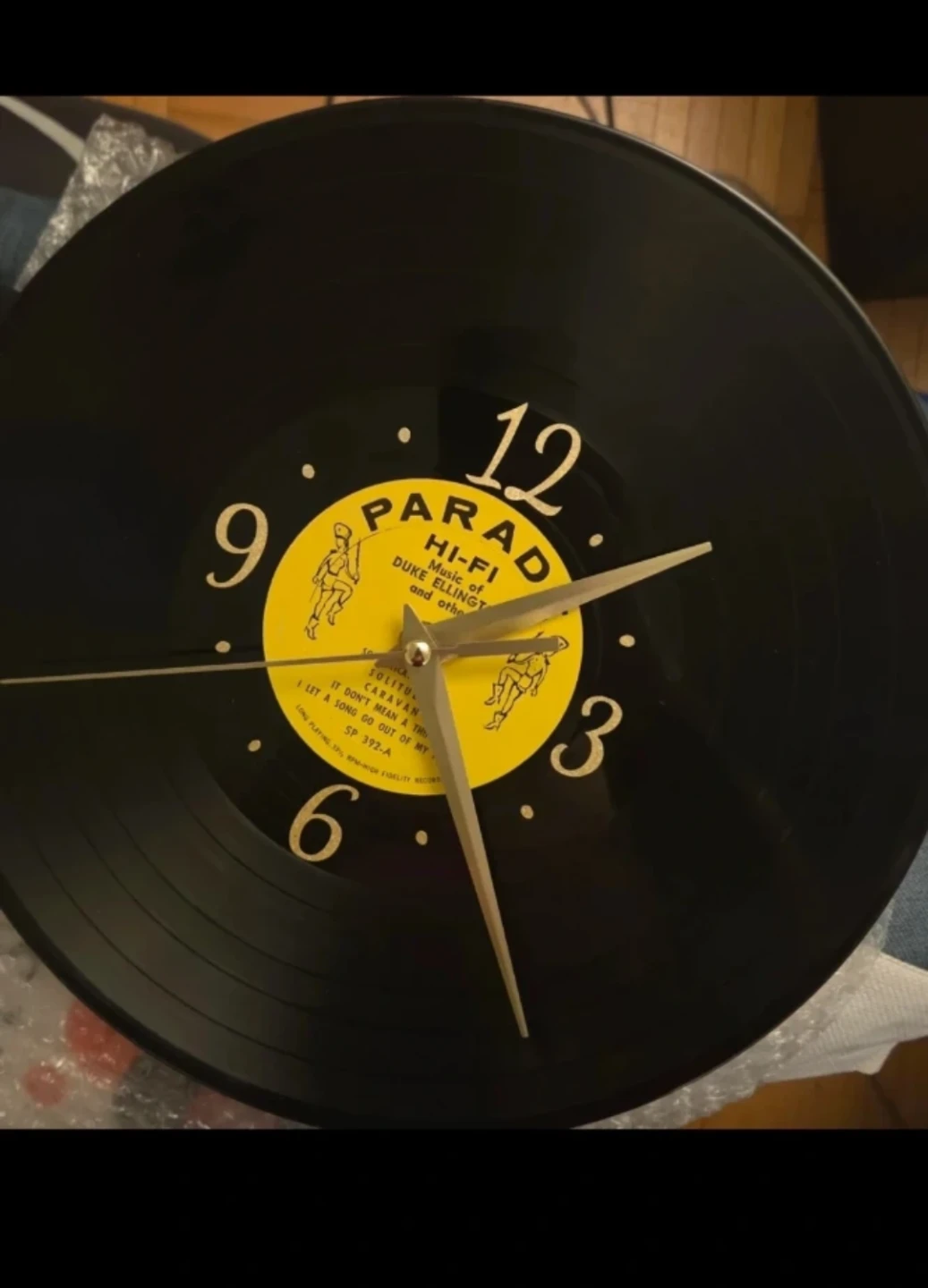 Custom Authentic, unique Vinyl Record Wall Clock