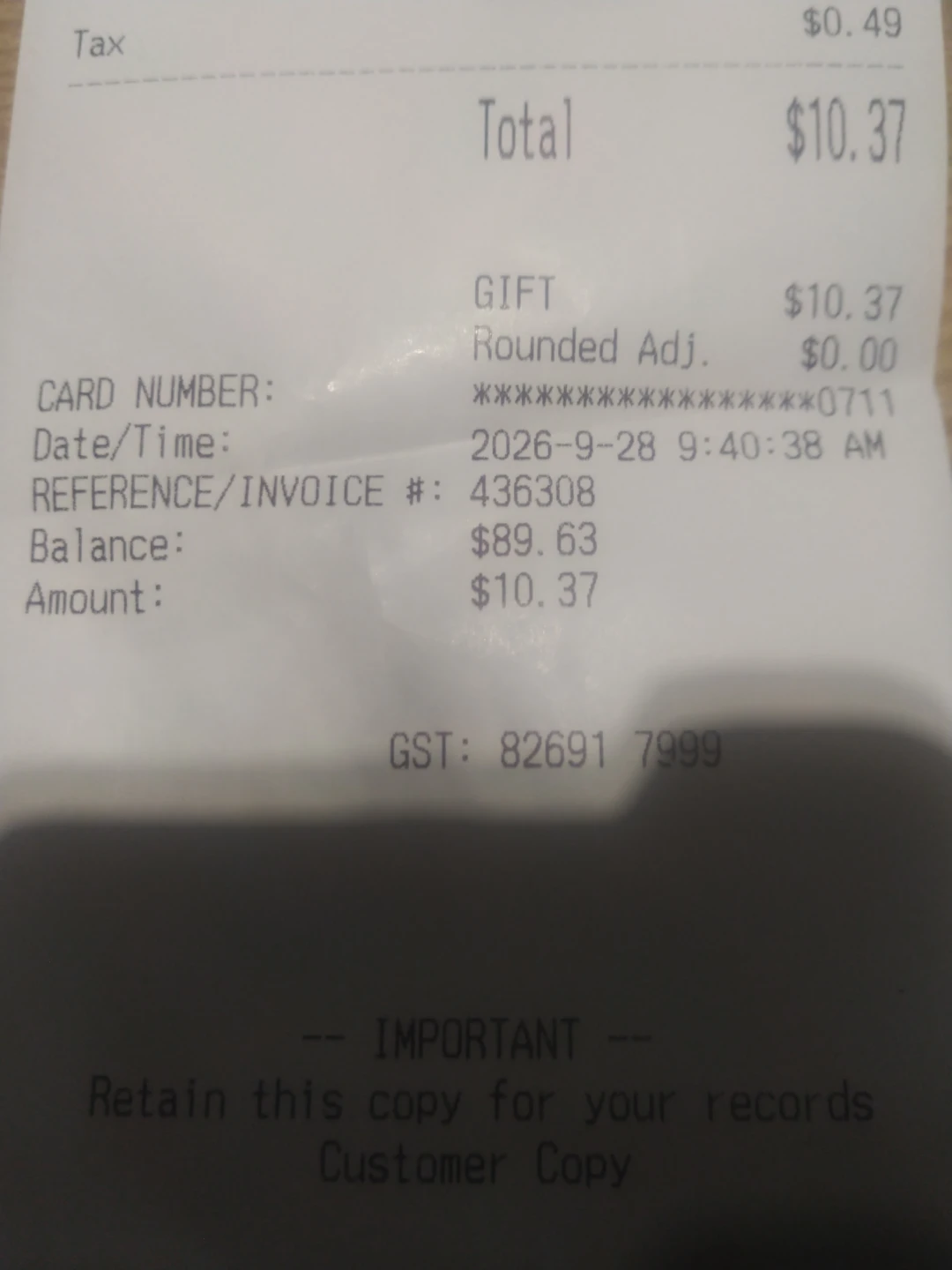 $90 A&W gift card - photo 2