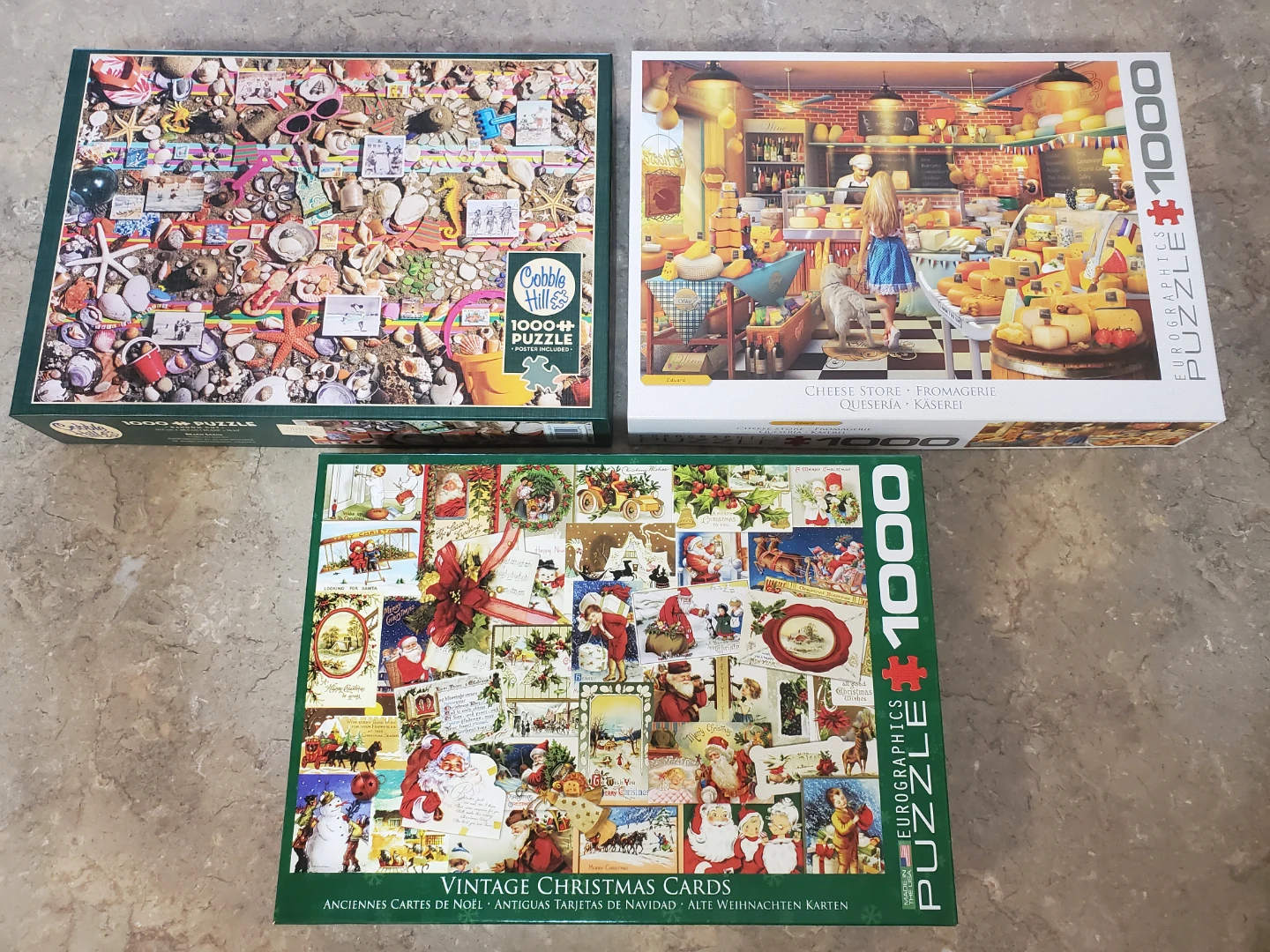 Three 1000-piece Puzzles 🏈
