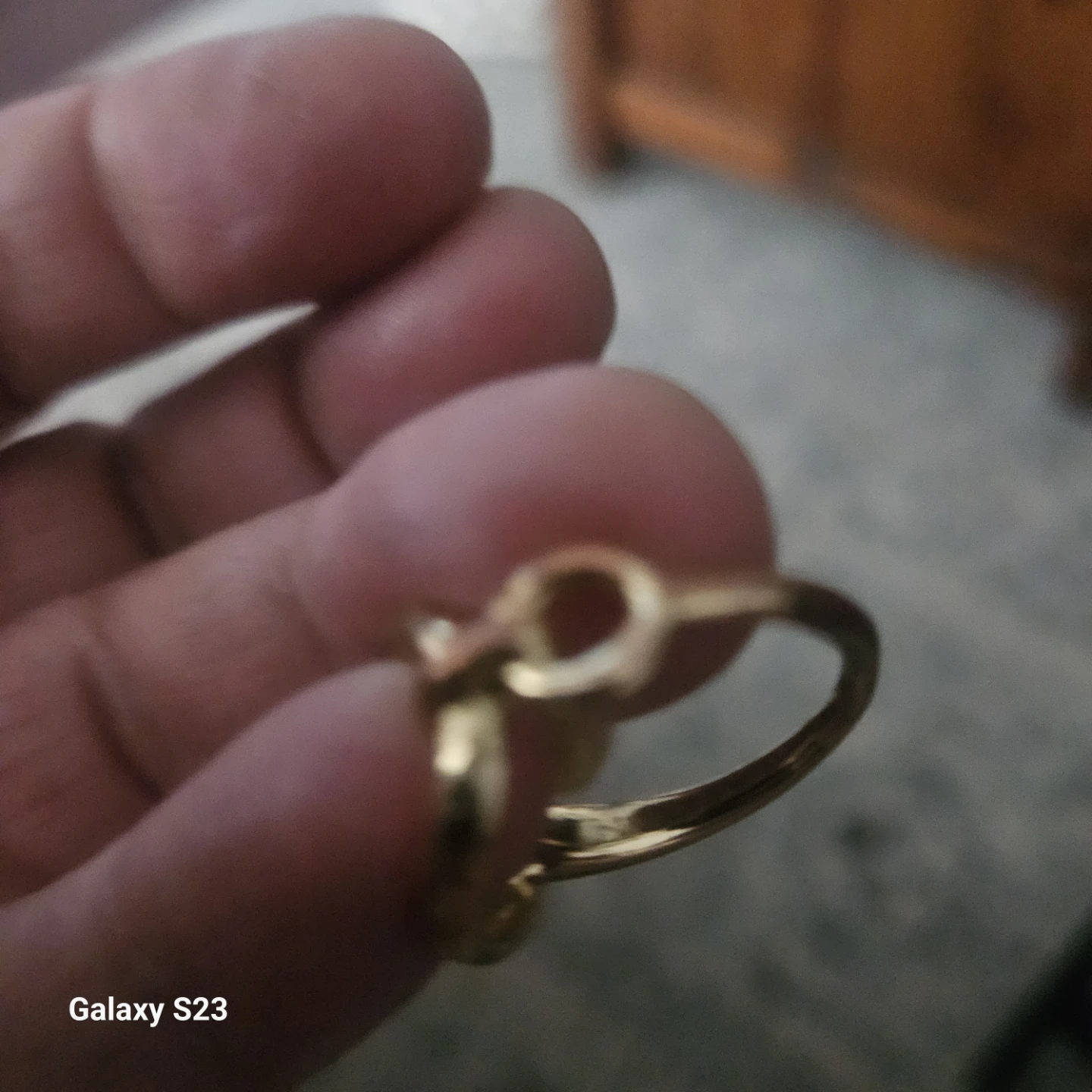Gold-Tone Circular Knot Ring - photo 5