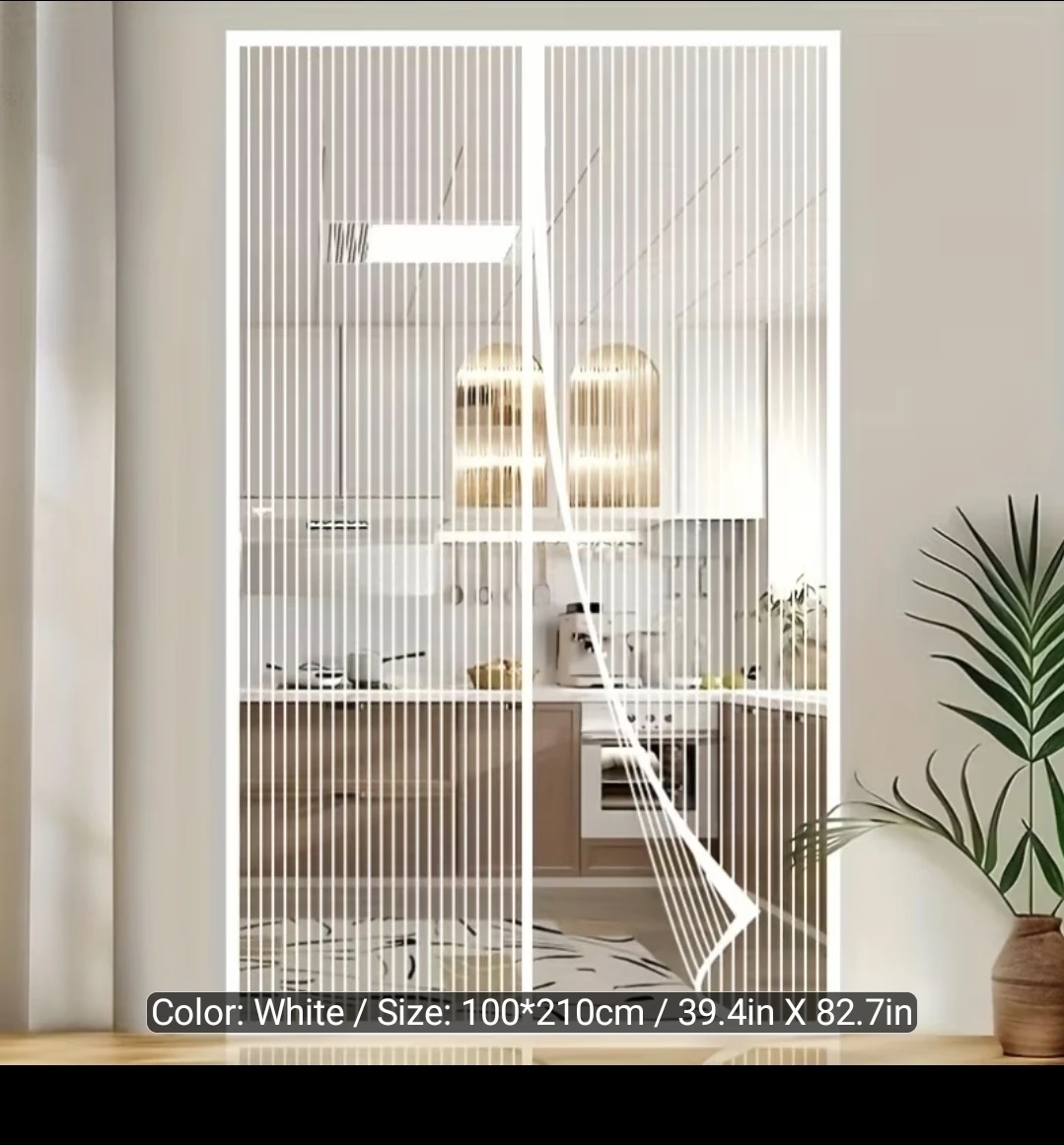 Magnetic Screen Door White 100x210cm