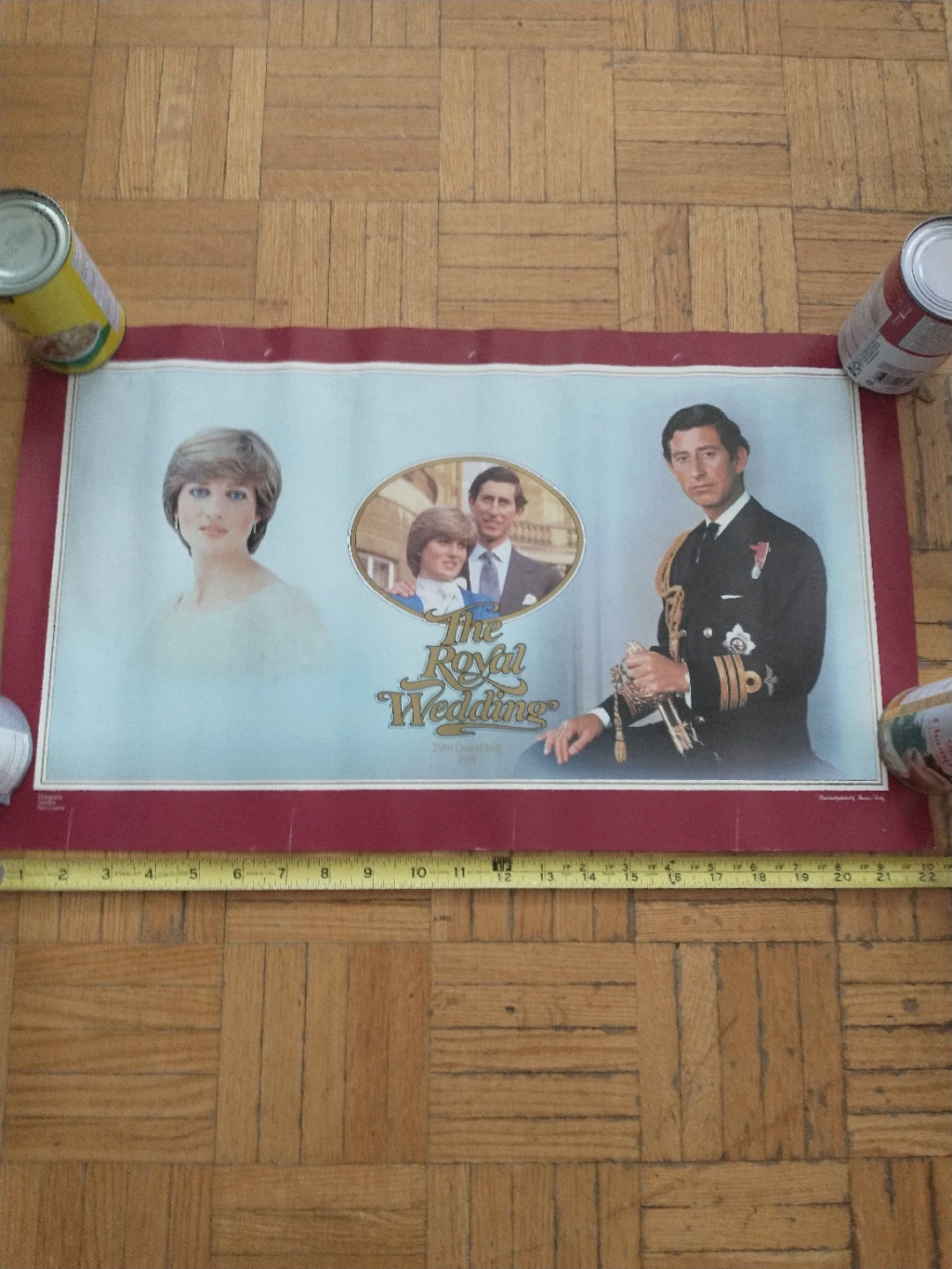 1981 Royal Wedding Commemorative Poster 22 x 13" - photo 2