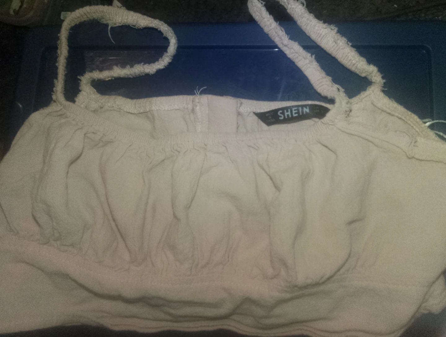 SHEIN Pink Lace Trim Cami Top+ Garage White Laced Cami Top
