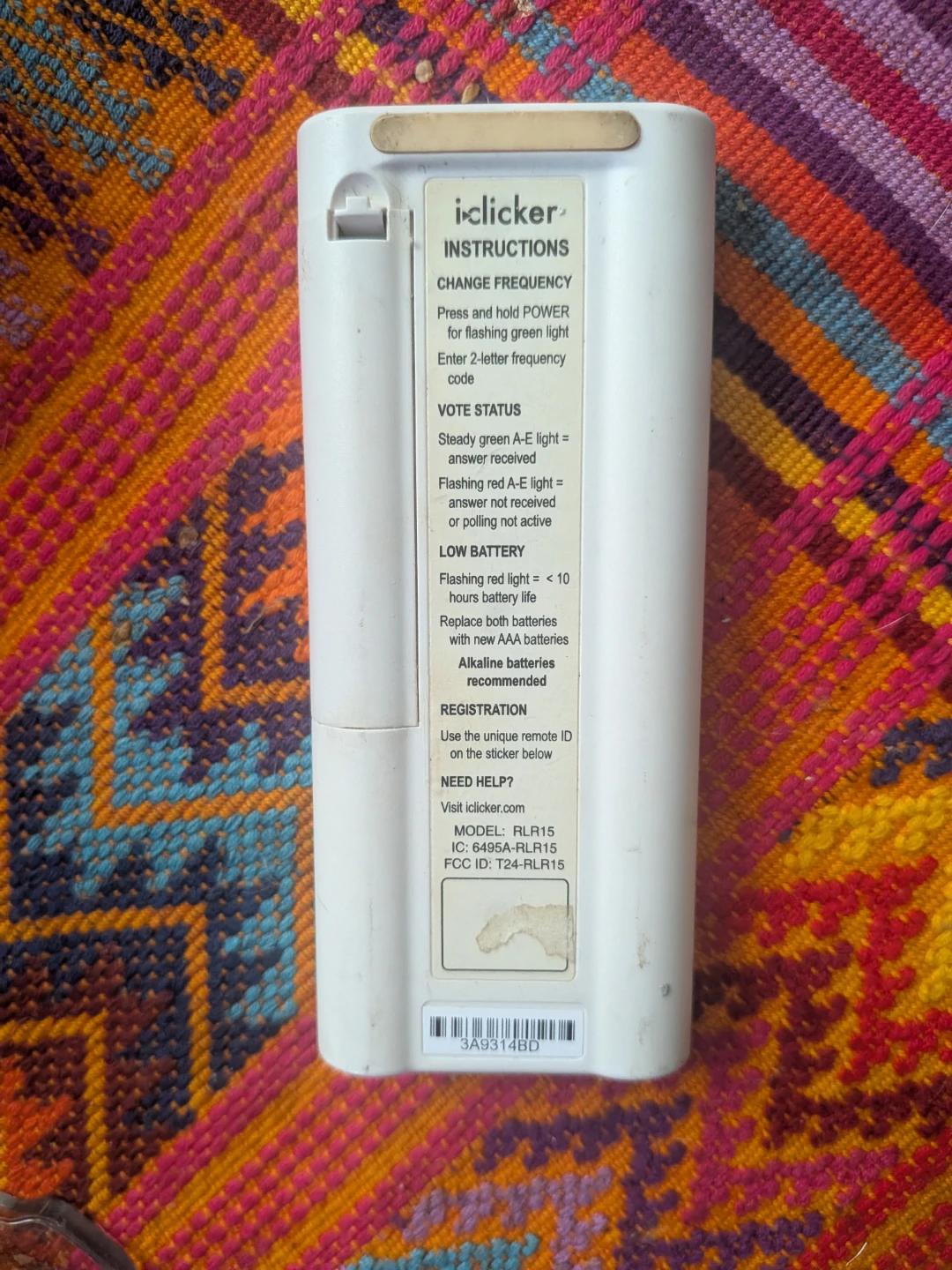 iClicker+ Student Response Remote Model RLR15 - photo 3