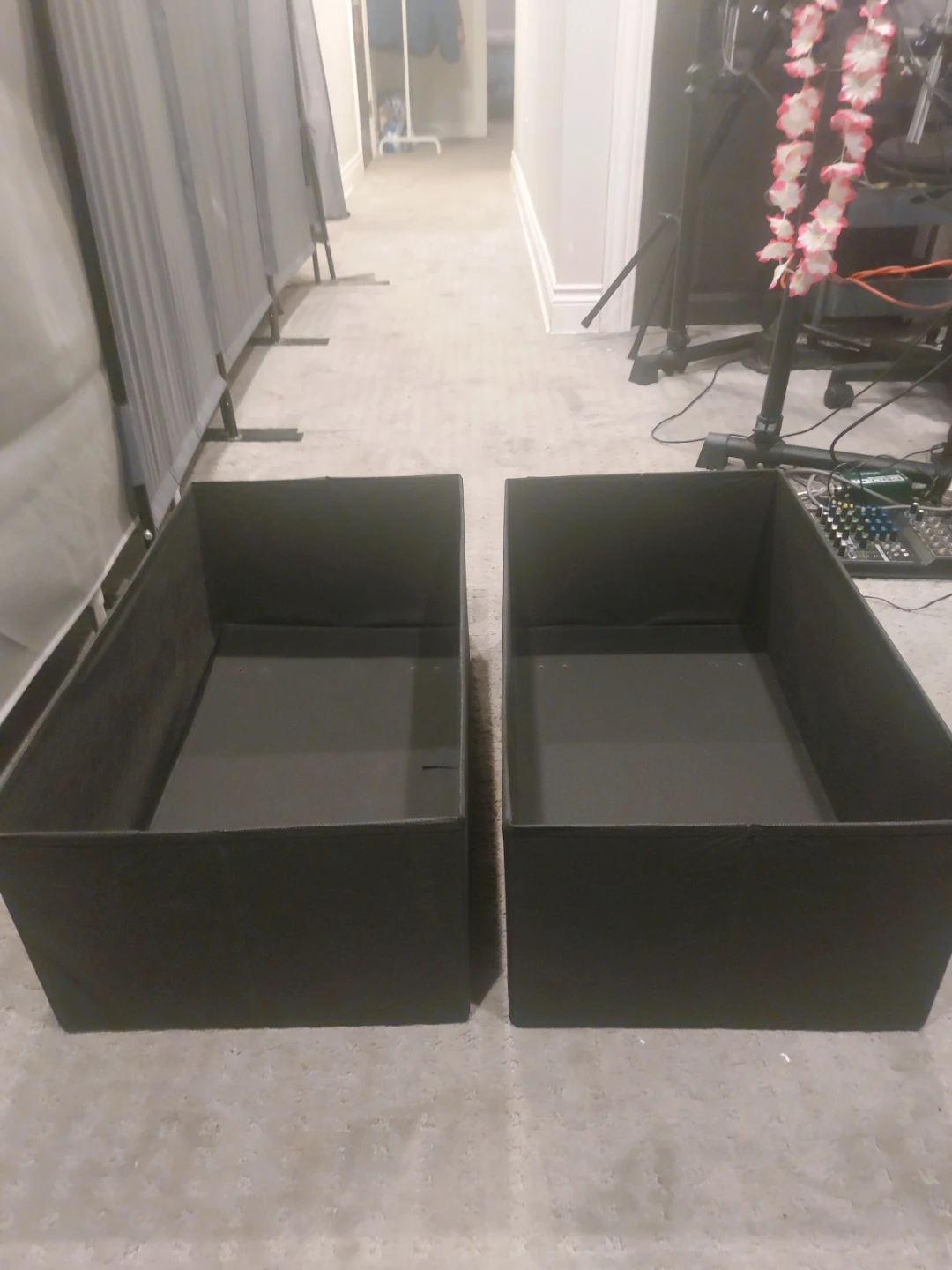 Black Storage Boxes with Lids - photo 4