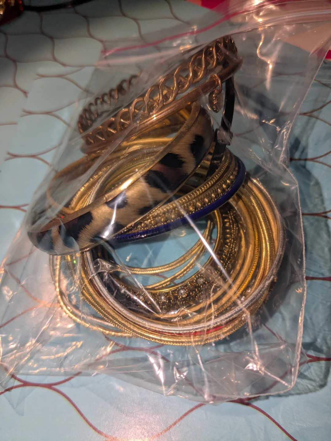 Faux gold bangles - photo 3