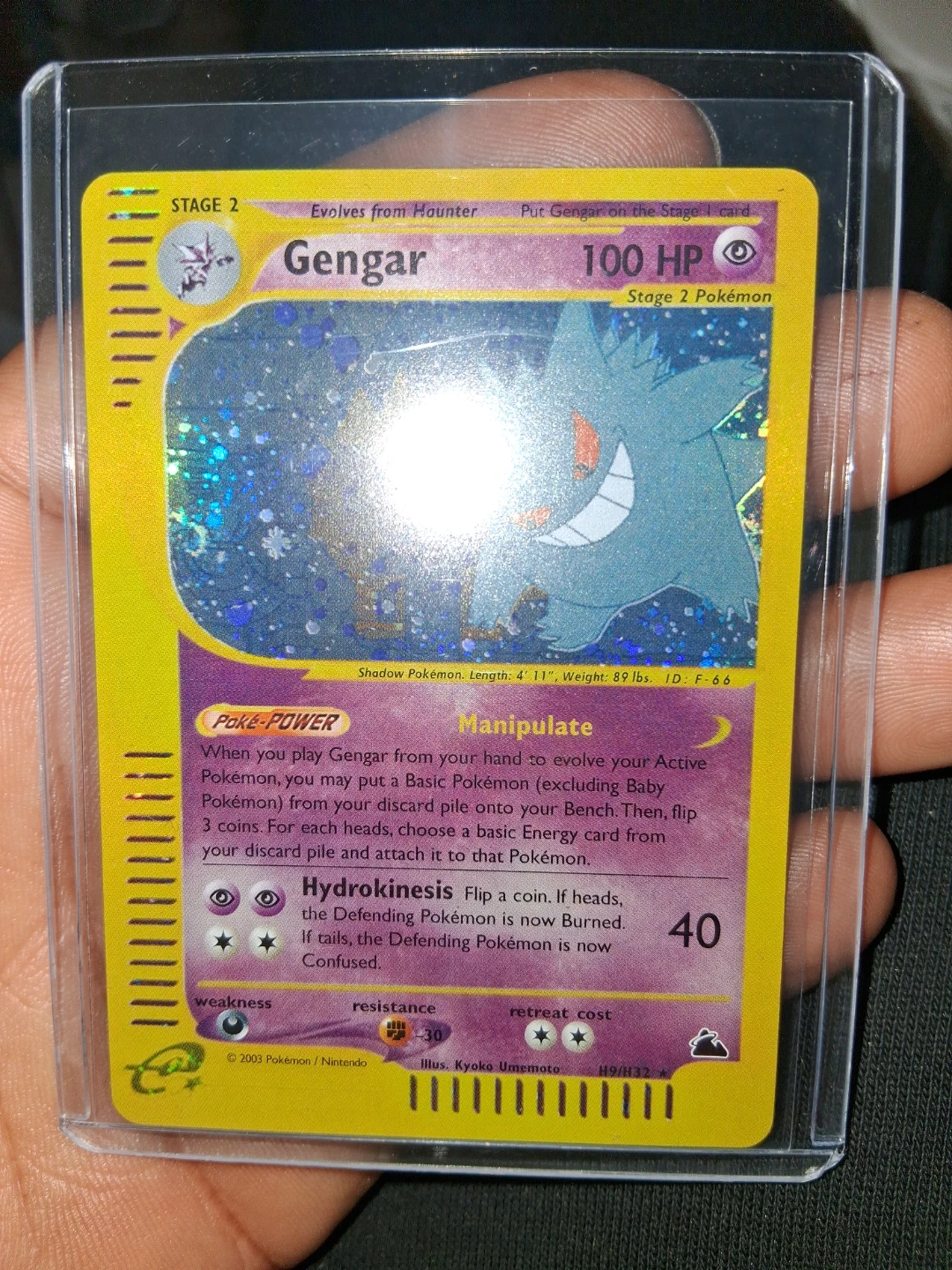 2003 Pokemon Expedition Gengar Holographic Card