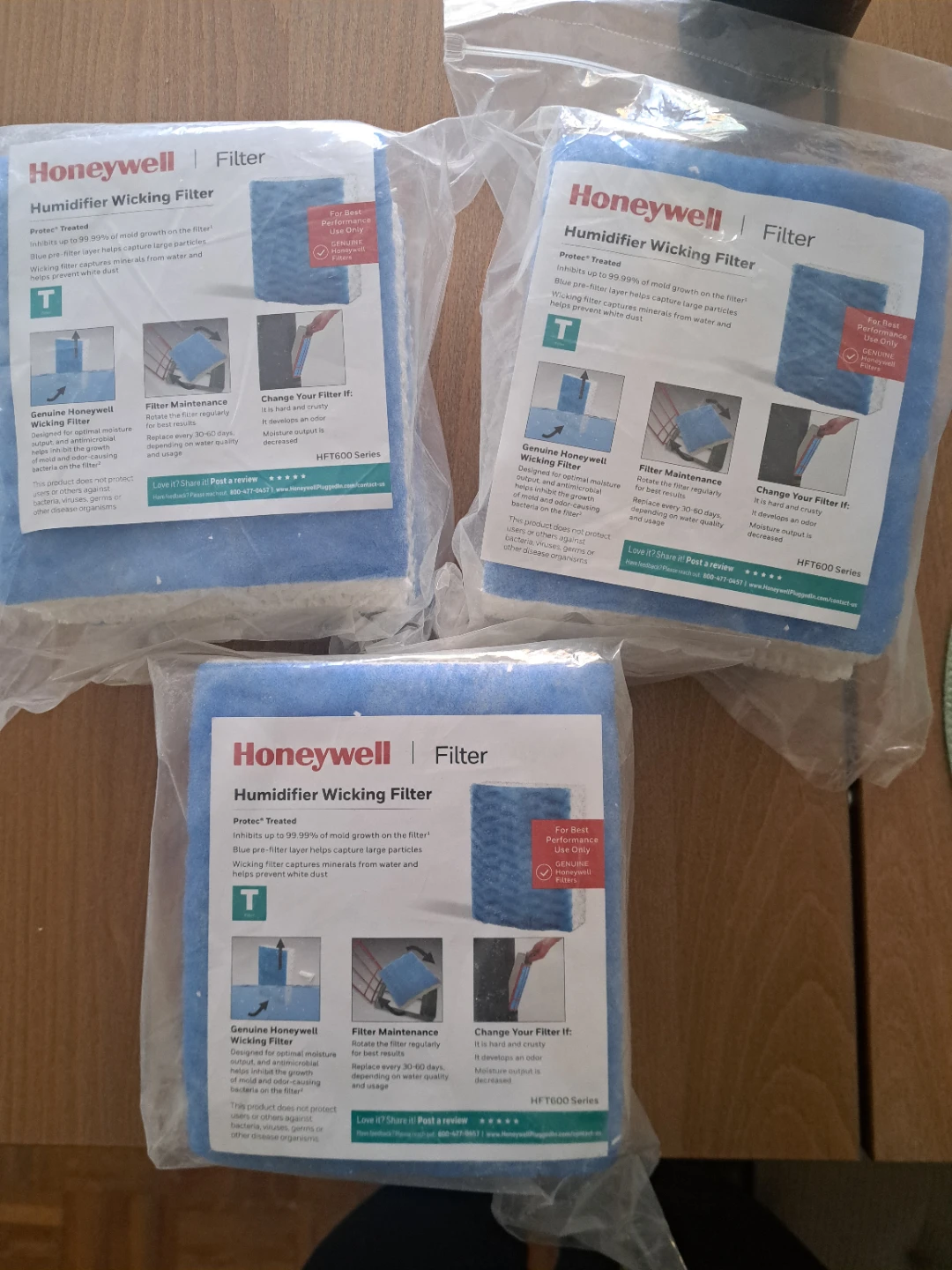 3x 3 pack of Honeywell Typre T  Humidifier Wicking Filters - photo 3