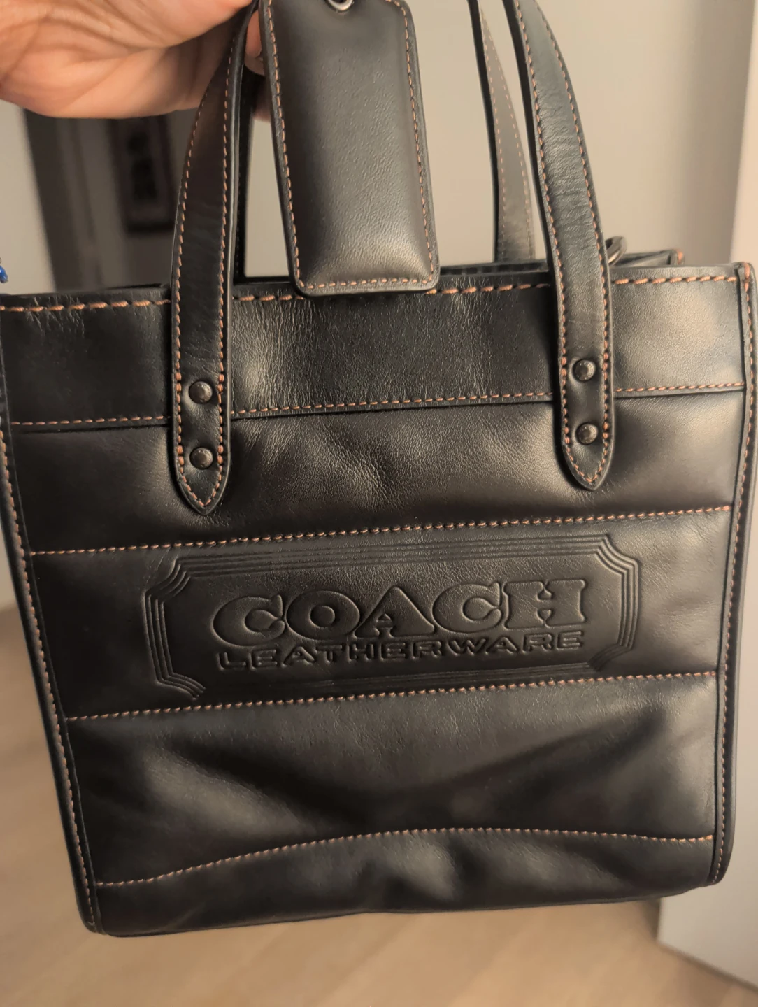 Coach Leatherware Black Mini Tote Bag