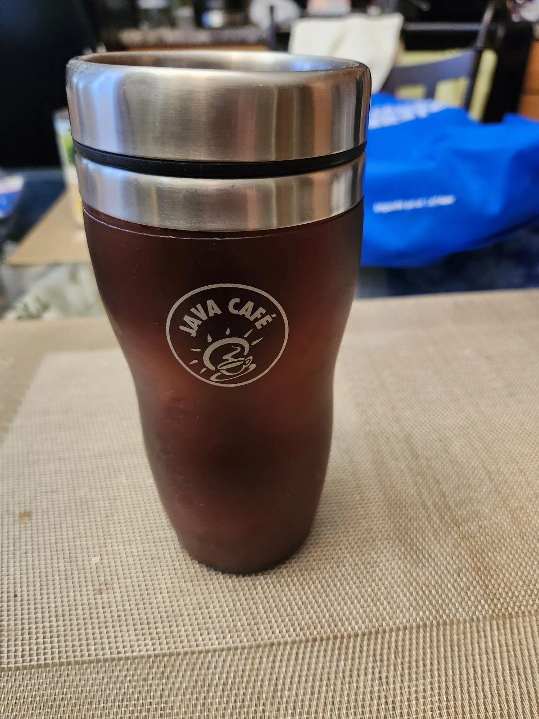 Java Cafe Travel Mug &  Stainless steel water bottle