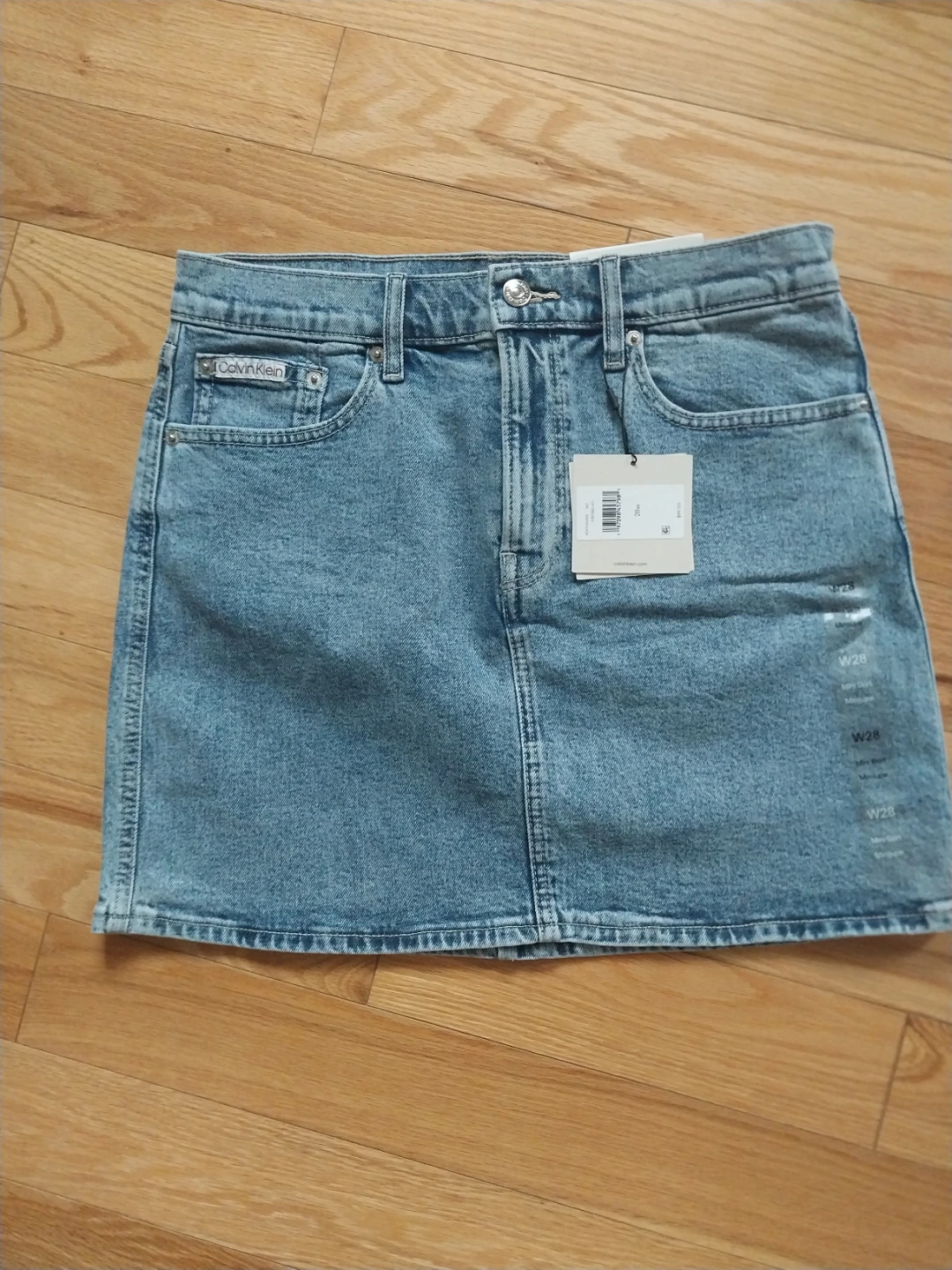Calvin Klein Denim Mini Skirt Size 28