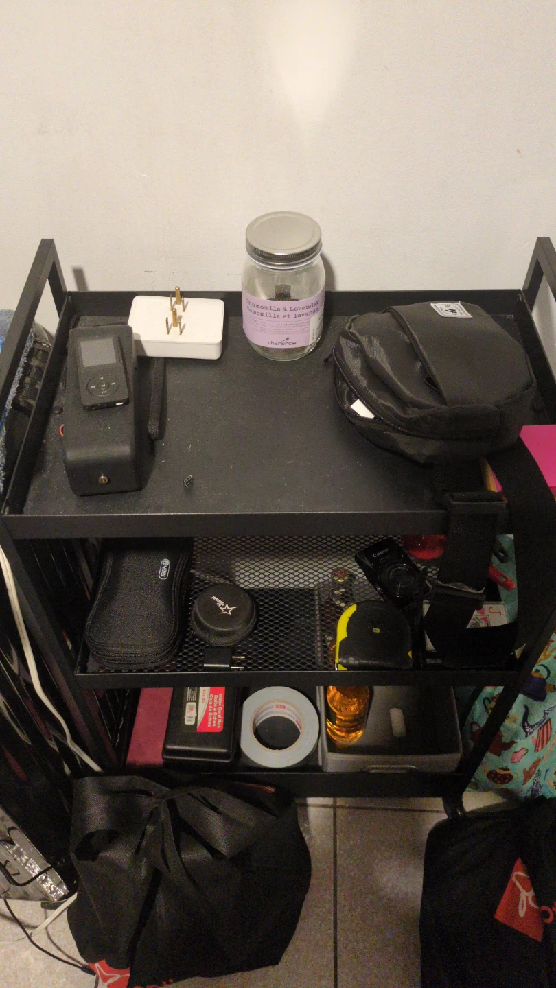 Three-Tier Rolling Utility Cart Black IKEA - photo 2