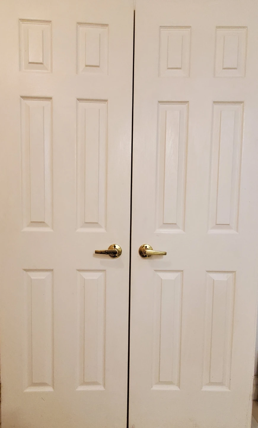 Set of Two White Interior Doors