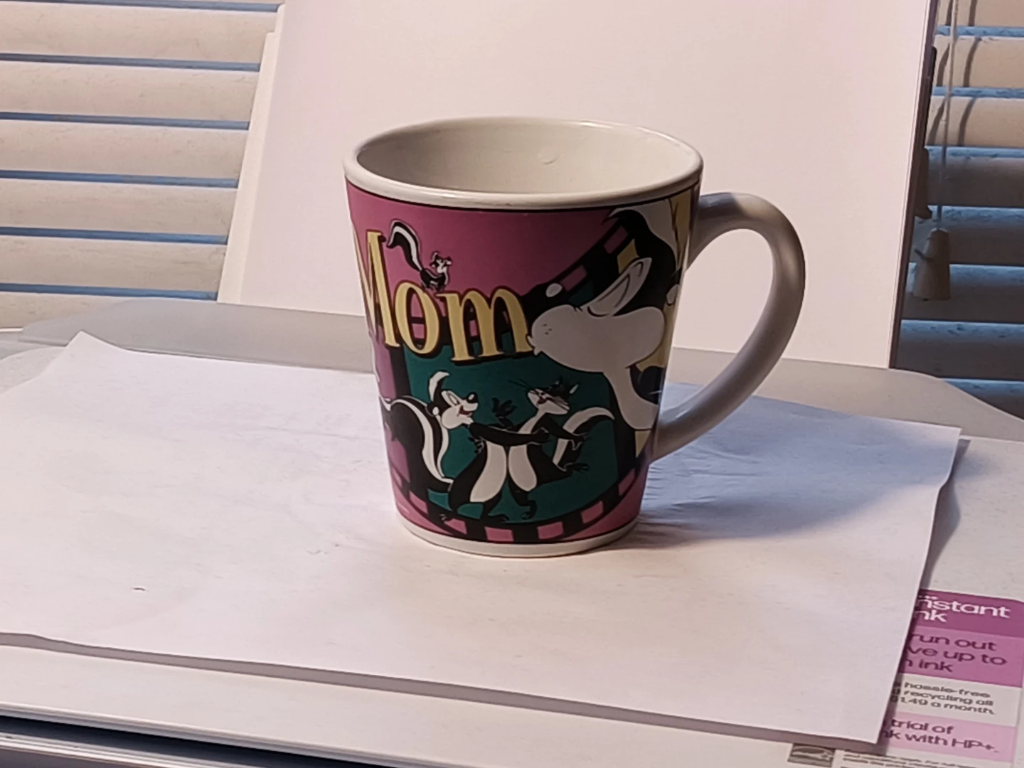 Vintage 1999 Peppe Le Pew and Penelope Coffee Cup