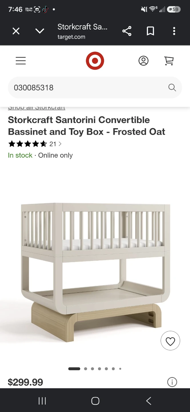 Storkcraft Santorini Convertible Bassinet and Toy Box