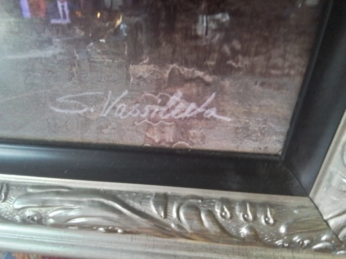 S. Vassileva Floral Wall Art with Ornate Silver Frame - photo 2